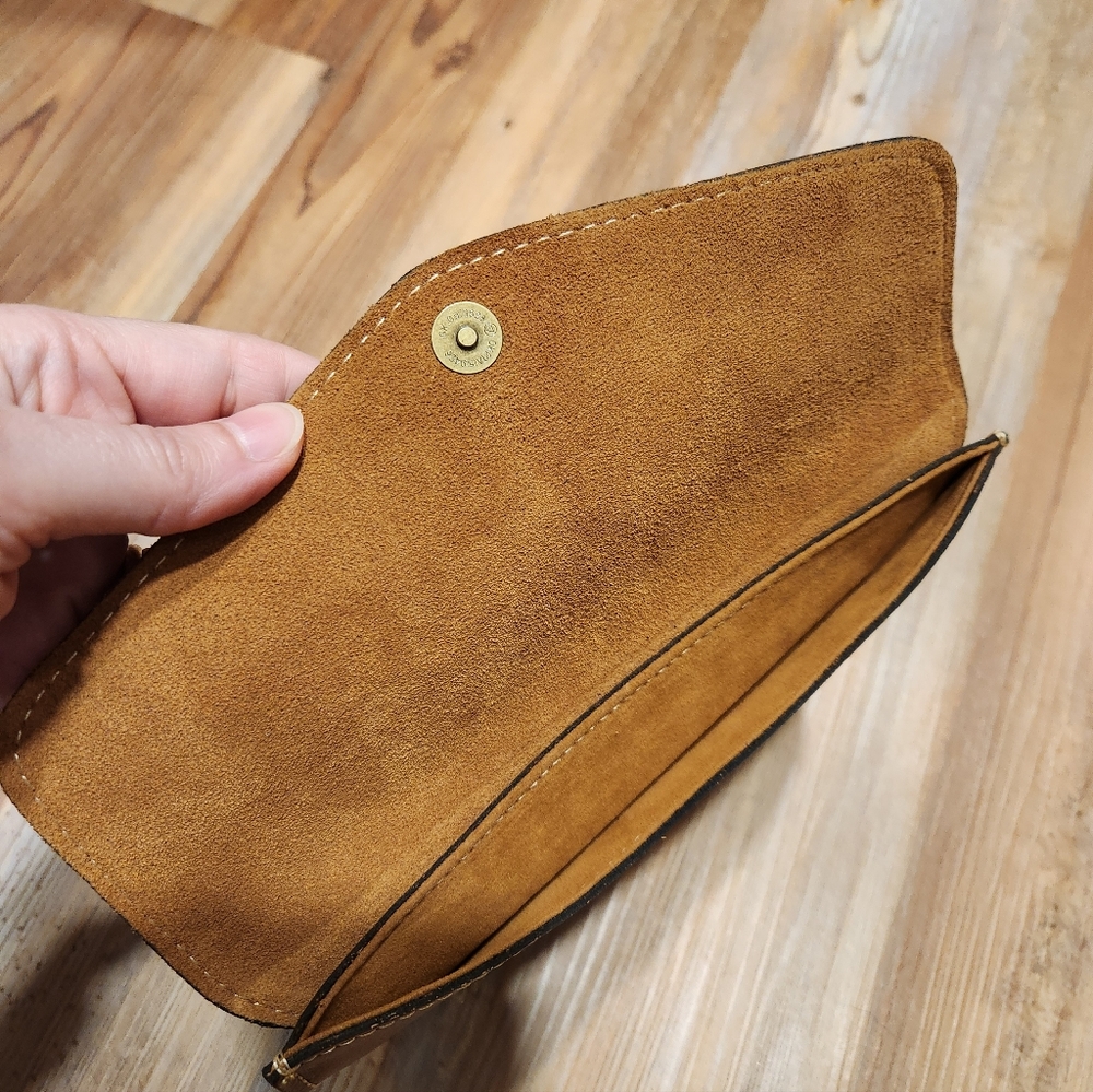 Patricia Nash Brown Leather Clutch Purse Wallet - Picture 8 of 10